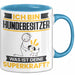 Hundebesitzer Tasse Geschenk für Hundebesitzer Geburtstag Lustiger Spruch Kaffee-Becher Was Ist Deine Superkraft Blau Trendation
