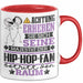 Hip-Hop-Fan Geschenk Tasse Lustiger Spruch Erheben Sie Sich Der Hip-Hop-Fan Betritt den Raum Rot Trendation