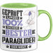 Paraglider Geschenk Lustiger Spruch für Paraglider Geschenkidee Bester Paraglider Der Welt Grün Trendation