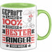 Ringer Geschenk Lustiger Spruch für Ringer Geschenkidee Bester Ringer Der Welt Grün Trendation