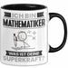 Mathematiker Tasse Geschenk für Mathematiker Geburtstag Lustiger Spruch Kaffee-Becher Was Ist Deine Superkraft Schwarz Trendation