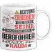Bergführer Geschenk Tasse Lustiger Spruch Erheben Sie Sich Der Bergführer Betritt den Raum Weiß Trendation