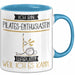 Pilates-Enthusiastin Tasse Geschenk Ich Bin Pilates-Enthusiastin Warum Weil Ich Es Kann Geschenkidee Geburtstag Blau Trendation