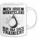 Boxer Tasse Geschen Ich Habe Monatelang Nur Am Sack Trainiert Box-Lehrer Boxer Kampfsport Becher Weiß Trendation