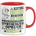 Synthesizer-Spieler Geschenk Tasse Lustiger Spruch Erheben Sie Sich Der Synthesizer-Spieler Betritt den Raum Rot Trendation