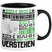 Wildtierforscher Geschenk Kaffee-Tasse Geschenkidee für Wildtierforscher Ich Bin Wildtierforscher Ich Kann Es Dir Erklären Jedoch Nicht Für Dich Verstehen Spruch Lustig Schwarz Trendation