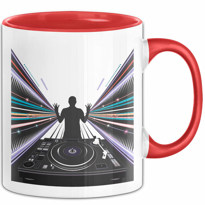 DJ Tasse Geschenk Lustige Geschenkidee Spruch Für Beat Macher Rot Trendation