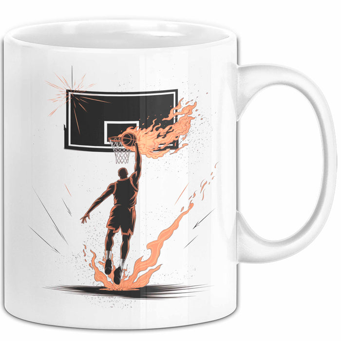 Basketballspieler Tasse Geschenk Lustige Geschenkidee Spruch Für Korb Liebhaber Weiß Trendation