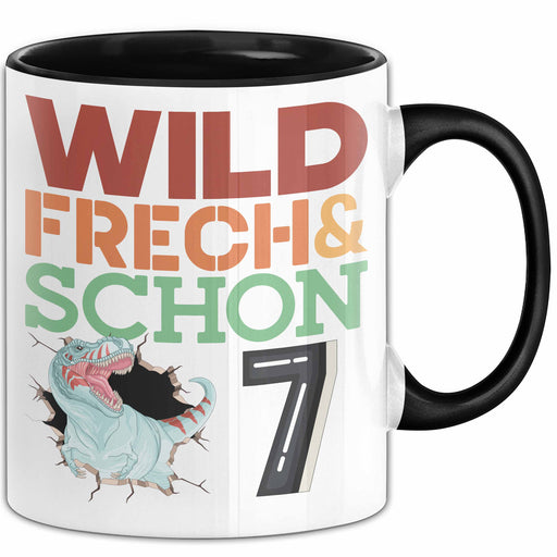7. Geburtstag Geschenk Tasse Becher Wild Frech Und Schon 7 Trendation