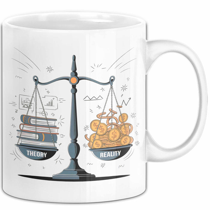 Wirtschaftsstudent Tasse Geschenk Lustige Geschenkidee Spruch Für Theorie Diskutierer Weiß Trendation