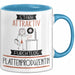 Plattenproduzentin Tasse Geschenk Becher Stark Attraktiv Furchtlos Plattenproduzentin Lustige Geschenkidee Blau Trendation