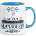 Managerin Geschenk Tasse So Gut Kann Nur Eine Managerin Aussehen Geschenkidee Geburtstag Weihnachten Lustig Blau Trendation