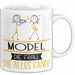 Model Geschenk Tasse Becher Die Frau Die Allen Kann Geschenkidee für eine Model Lustig Weiß Trendation