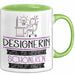 Designerin Weil Es Keinen Schöneren Beruf Gibt Tasse Geschenk für Eine Designerin Lustig Grün Trendation