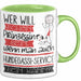 Hundegassi-Service Tasse Geschenk Spruch Wer Will Schon Prinzessin Sein Wenn Man Auch Hundegassi-Service Sein Kann Grün Trendation