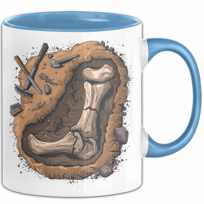 Archäologe Tasse Geschenkidee für Ruinen Entdecker Blau Trendation