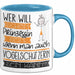 Vogelschützerin Tasse Geschenk Spruch Wer Will Schon Prinzessin Sein Wenn Man Auch Vogelschützerin Sein Kann Blau Trendation
