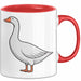 Gans Tier Gänse Bauer Tasse Becher Geschenk Lustige Geschenkidee Spruch Rot Trendation