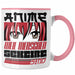 Anime Tasse Geschenk Anime-Liebhaber Geschenkidee Anime Weil Menschen Sch*** Sind Rosa Trendation