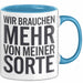 Selbstbewusster Tasse Geschenk Mehr Von Meiner Sorte Blau Trendation