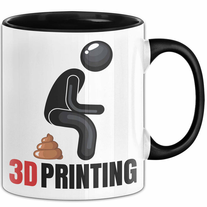 Humor Tasse Geschenk Figur 3DHaufen Witzige Geschenkidee Schwarz Trendation