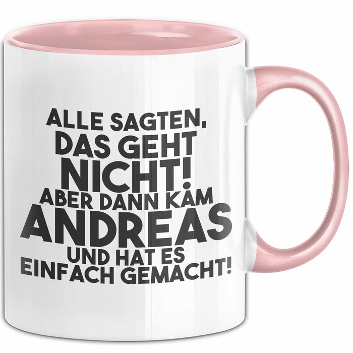 Andreas Tasse Alle Sagten Das Geht Nicht, Aber Dann Kam Andreas Geschenk Rosa Trendation