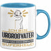 Urgroßvater Geschenk Tasse Ich Bin Urgroßvater Aber Sag Doch Einfach Superheld Lustige Geschenkdiee für Urgroßvater Kaffee-Becher Blau Trendation