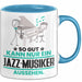 Jazz-Musiker Geschenk Tasse So Gut Kann Nur Ein Jazz-Musiker Aussehen Geschenkidee Kaffee-Becher Blau Trendation