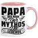Papa Der Mann Der Mythos Die Legende Tasse Vatertag Spruch Bester Papa Geschenkidee Vater Rosa Trendation