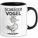 Sarkastischer Vogel Tasse Geschenk Lustige Geschenkidee Spruch Schräger Vogel Schwarz Trendation