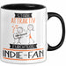 Indie-Fan Tasse Geschenk Becher Stark Attraktiv Furchtlos Indie-Fan Lustige Geschenkidee Trendation