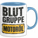 Auto Kfz Mechaniker Tasse Geschenk Lustige Geschenkidee Spruch Blutgruppe Motoröl Blau Trendation