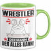 Wrestler Tasse Geschenk für Wrestler Der Mann Der Alles Kann Geschenkidee zum Geburtstag Grün Trendation