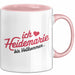 Heidemarie Tasse Geschenk Ich Bin Vollkommen Heidemarie Geschenkidee Geburtstag Rosa Trendation