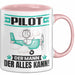 Pilot Tasse Geschenk für Pilot Der Mann Der Alles Kann Geschenkidee zum Geburtstag Rosa Trendation