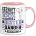 Sänger Geschenk Lustiger Spruch für Sänger Geschenkidee Bester Sänger Der Welt Rosa Trendation