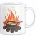 Camping Koch Tasse Geschenkidee für Outdoor Koch Liebhaber Weiß Trendation