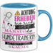 Hundetrainerin Tasse Geschenk Lustiger Spruch Bitte Erheben Sie Sich Seine Majestät Die Hundetrainerin Betritt Den Raum Blau Trendation