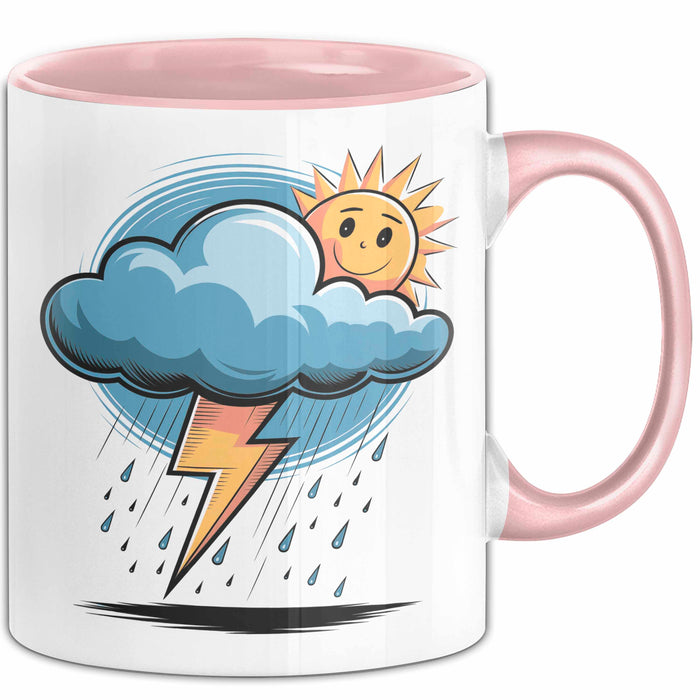Meteorologe Tasse Geschenk Lustige Geschenkidee Spruch Für Wetter Beobachter Rosa Trendation