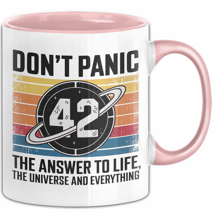Mathematiker Tasse Geschenkidee 42 Die Antwort auf das Leben Rosa Trendation