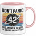 Mathematiker Tasse Geschenkidee 42 Die Antwort auf das Leben Rosa Trendation