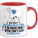 Tierheimvolontär Geschenk Tasse So Gut Kann Nur Ein Tierheimvolontär Aussehen Geschenkidee Kaffee-Becher Rot Trendation