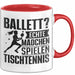 Tischtennis-Spielerin Tasse Geschenk Frauen Ballett Echte Mädchen Spielen Tischtennis Rot Trendation