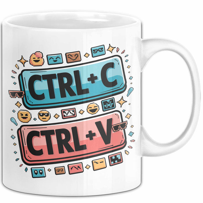 Meme Süchtiger Tasse Geschenkidee für virale Humor Fans Weiß Trendation