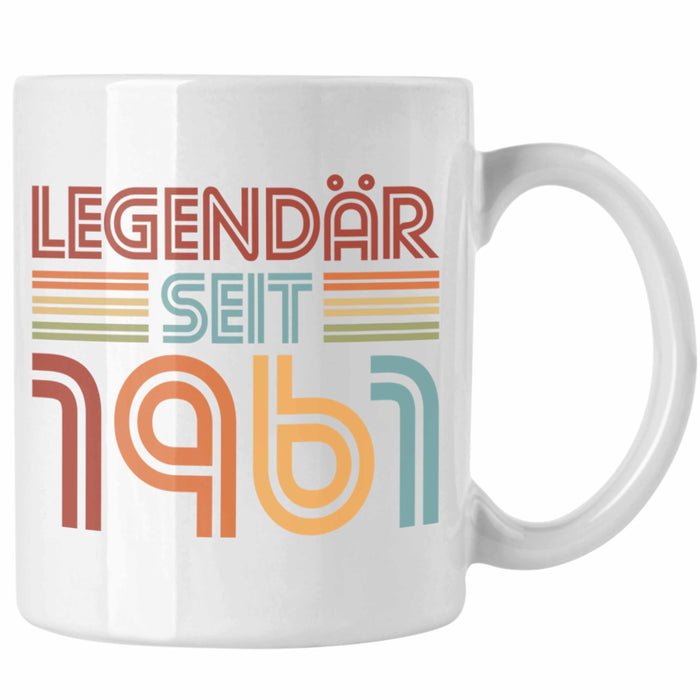 Trendation - 60. Geburtstag Tasse Frau Männer Geschenk 60er Geschenkidee 60 Mutter Vater Mann Frauen Lustig Geschenke Deko Weiß Trendation