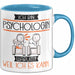 Psychologin Tasse Geschenk Ich Bin Psychologin Warum Weil Ich Es Kann Geschenkidee Geburtstag Blau Trendation