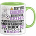 Mountainbike-Guide Geschenk Tasse Lustiger Spruch Erheben Sie Sich Der Mountainbike-Guide Betritt den Raum Grün Trendation