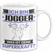 Jogger Tasse Geschenk für Jogger Geburtstag Lustiger Spruch Kaffee-Becher Was Ist Deine Superkraft Weiß Trendation