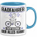 Radfahrer Tasse Geschenk für Radfahrer Der Mann Der Alles Kann Geschenkidee zum Geburtstag Blau Trendation