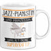 Jazz-Pianistin Und Prinzessin Tasse Geschenk Für Eine Jazz-Pianistin Geburtstag Was Ist Deine Superkraft Weiß Trendation